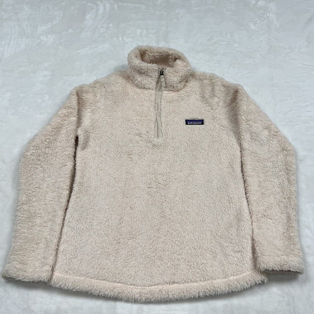 Patagonia Los Gatos Pullover Womens XS Cream Fleece 1/4 Zip 25235